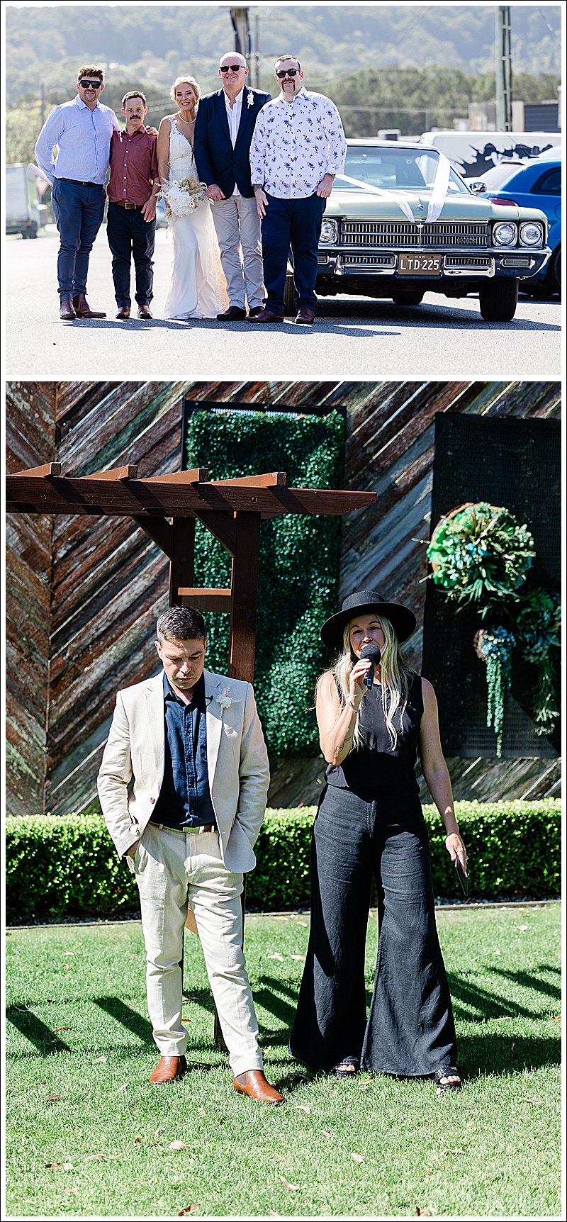 celebrant and groom gracelands forresters beach